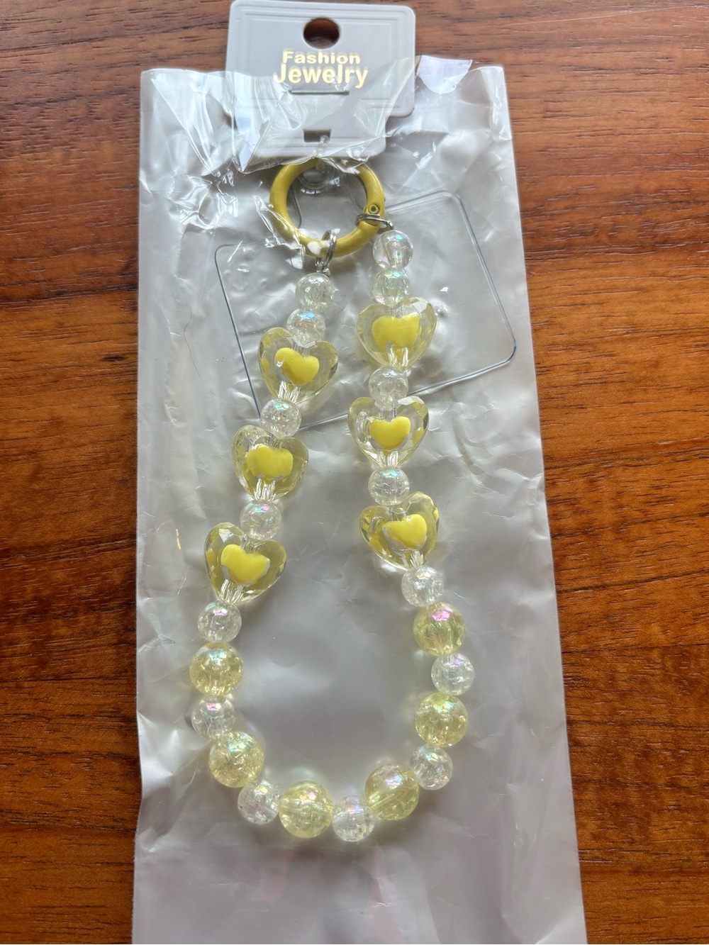 Yellow Heart Purse/Bag Charm New